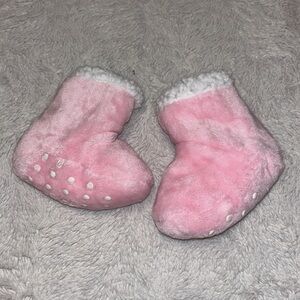 (3 for $10) little pink fuzzy booties slippers